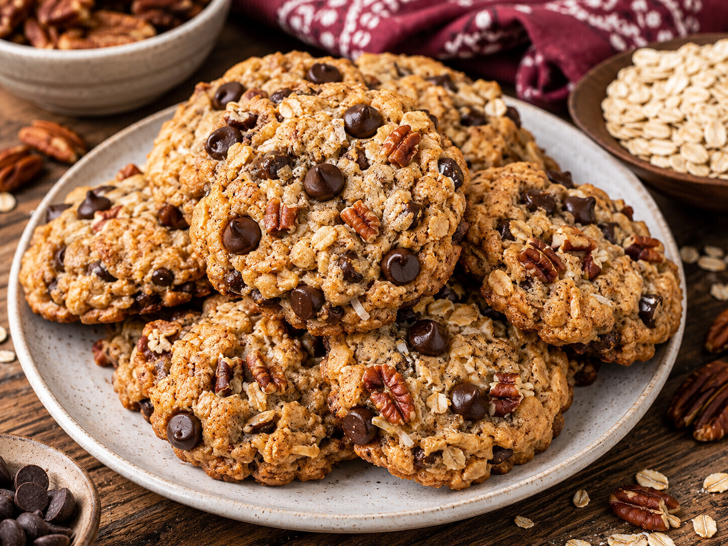 Photo of Cowboy Cookies Recipe — Chewy Oats, Chocolate &amp; Pecans recipe