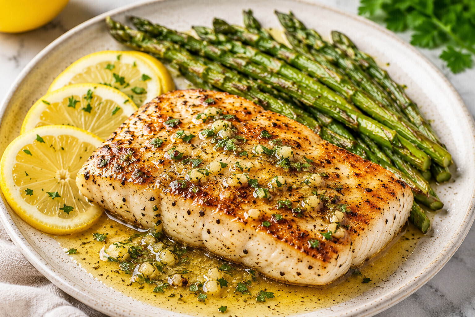 Photo of Pan-Seared Mahi Mahi with Lemon-Herb Butter Sauce recipe