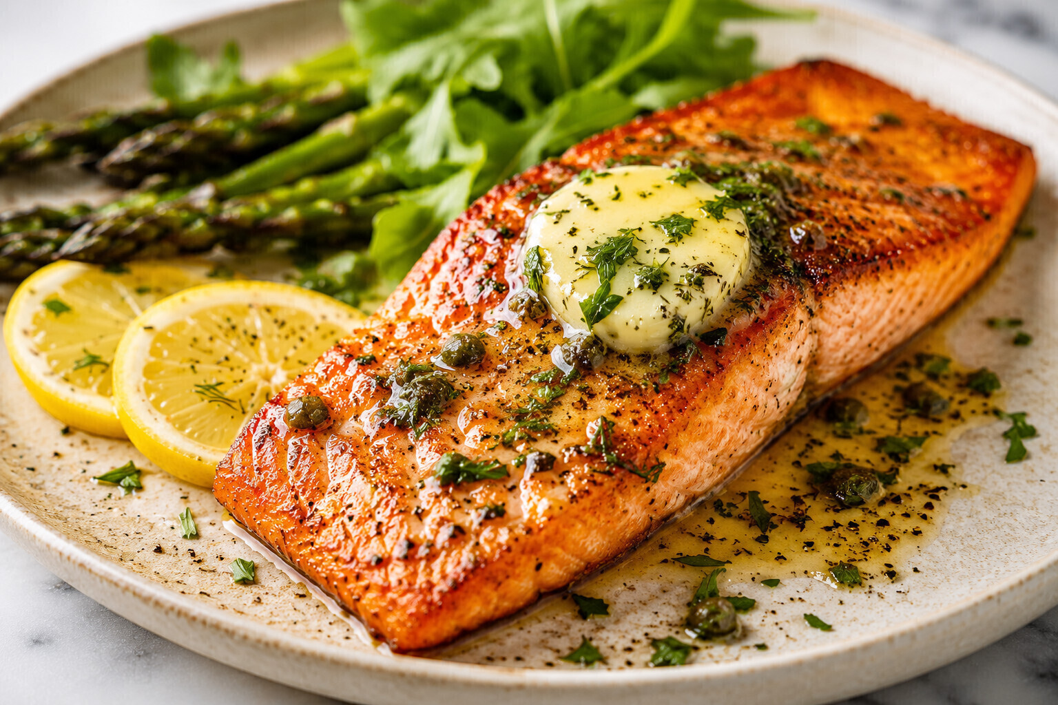 Photo of Pan-Seared Steelhead Trout Recipe with Lemon-Herb Butter recipe