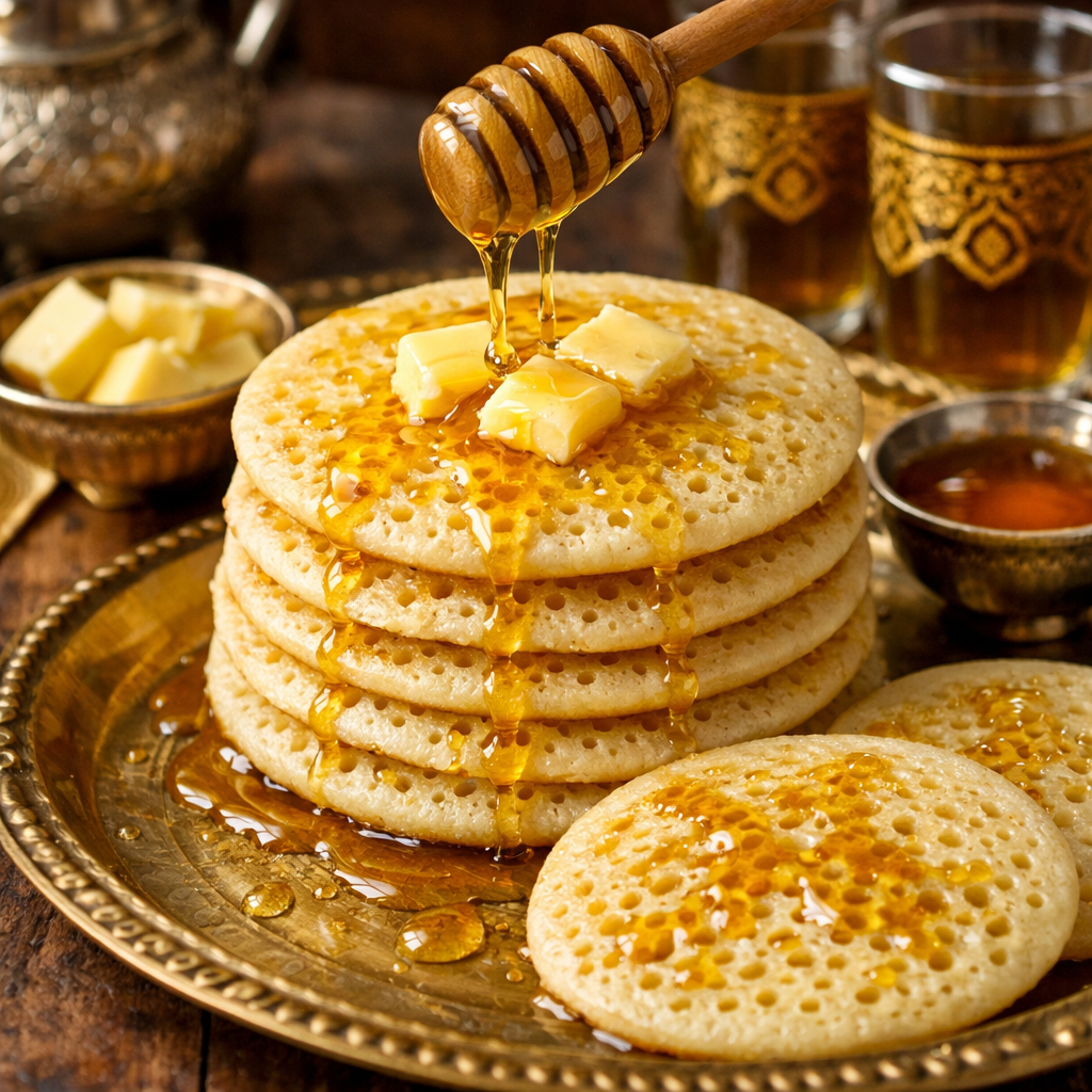 Photo of Moroccan Honey-Drizzled Beghrir Pancakes recipe