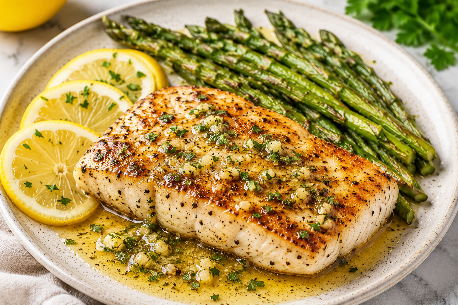 Photo of Pan-Seared Mahi Mahi with Lemon-Herb Butter Sauce recipe