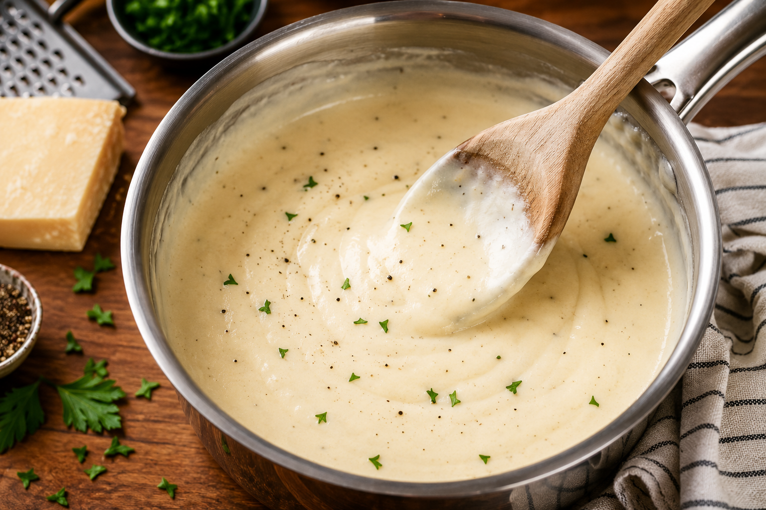 Photo of Creamy Alfredo Sauce Recipe recipe