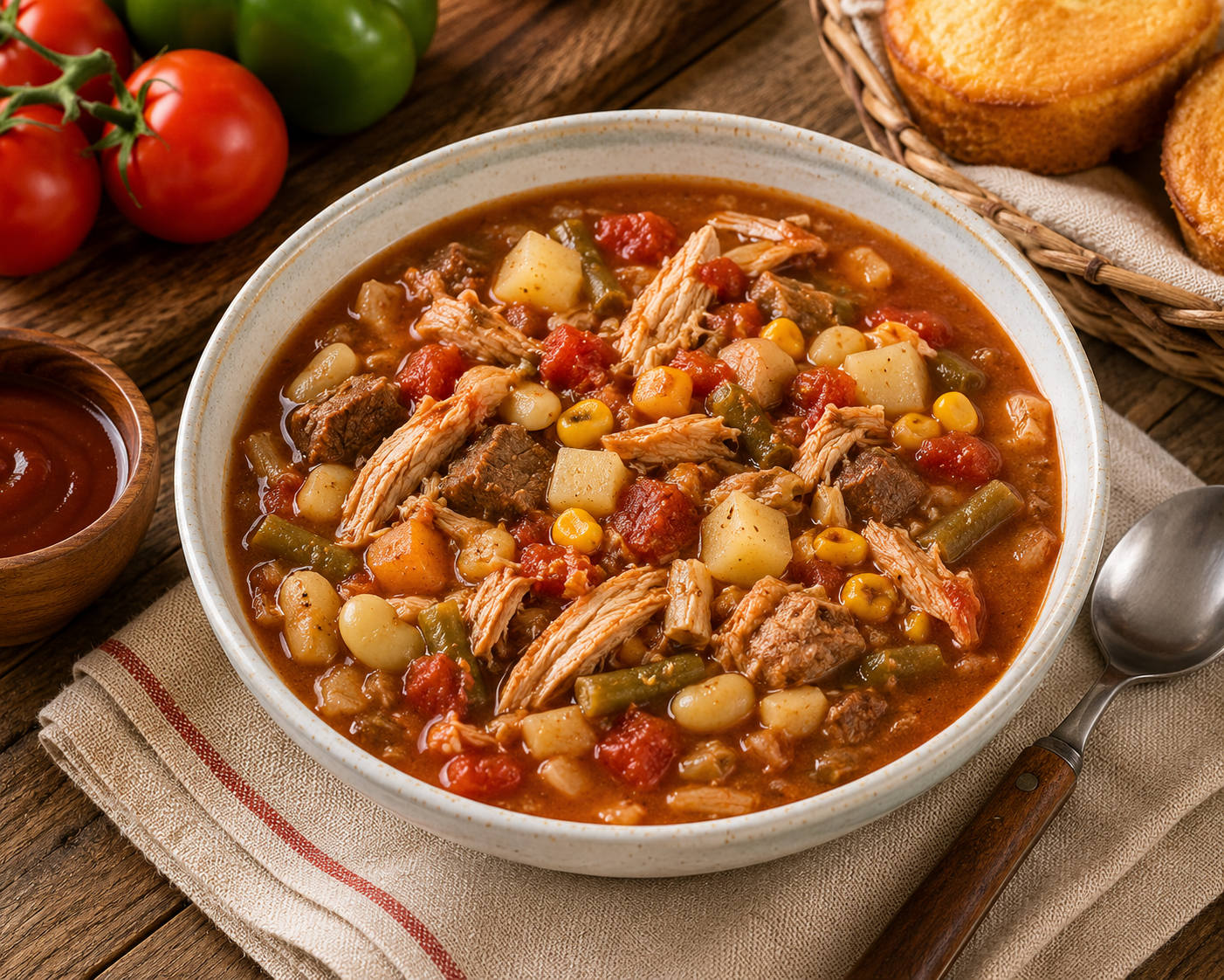 Photo of Classic Brunswick Stew Recipe with Chicken & Beef recipe
