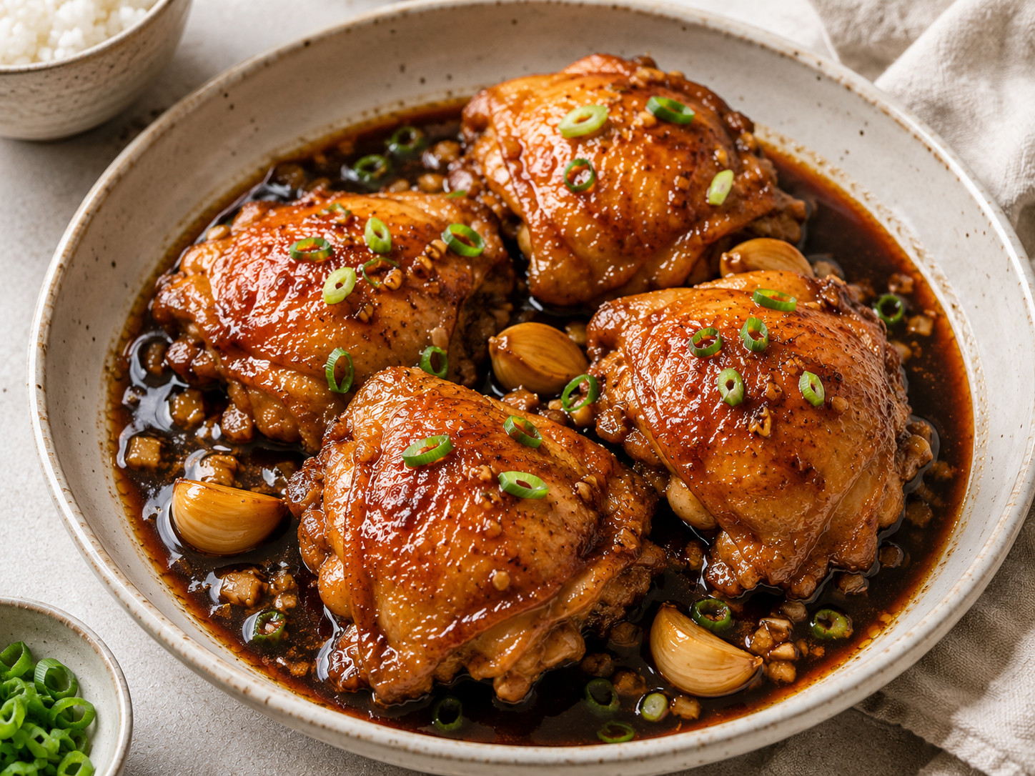 Photo of Shoyu Chicken Recipe — Garlicky Braised Thighs recipe