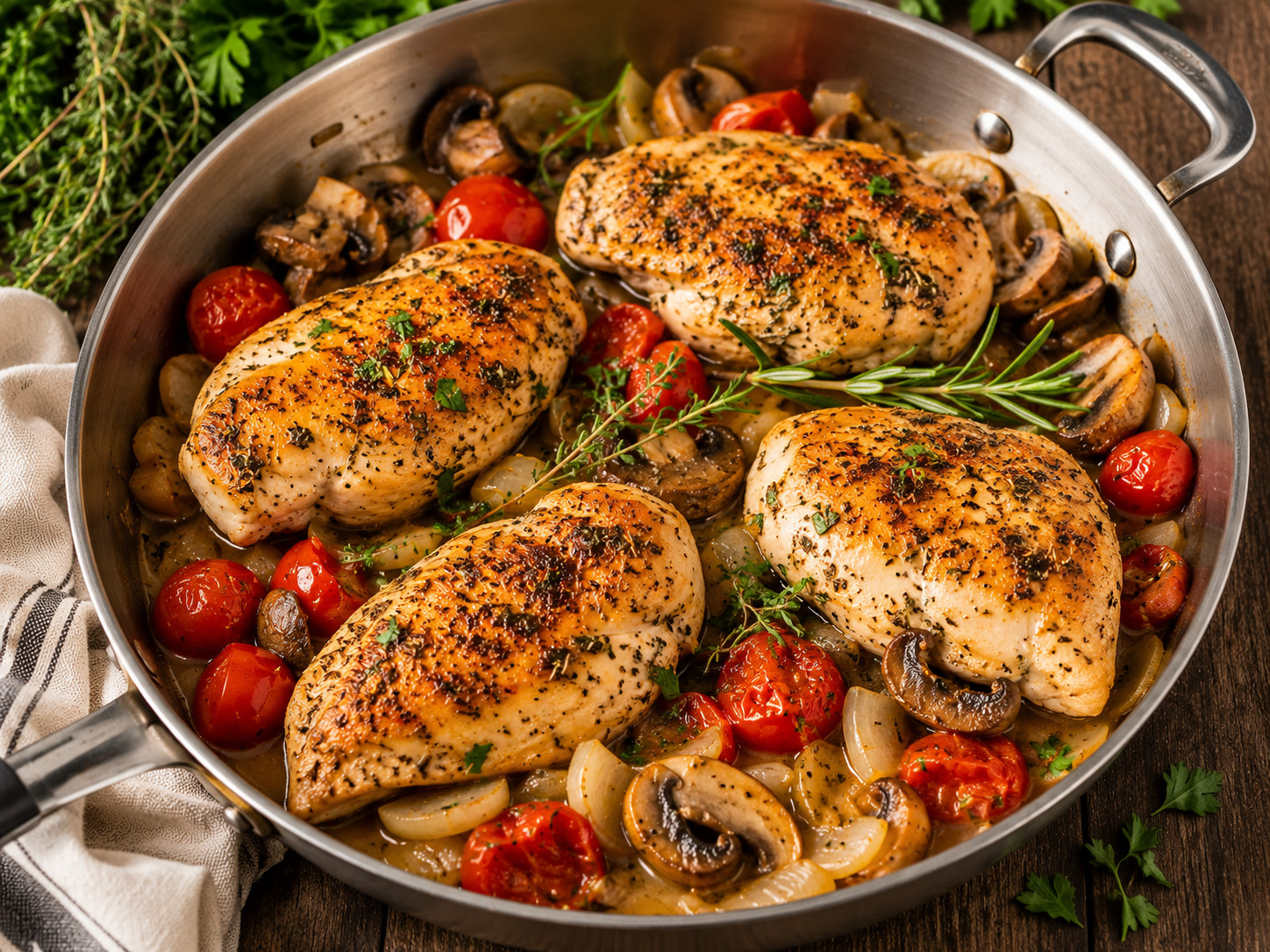 Photo of Savory Herbed Chicken Skillet recipe