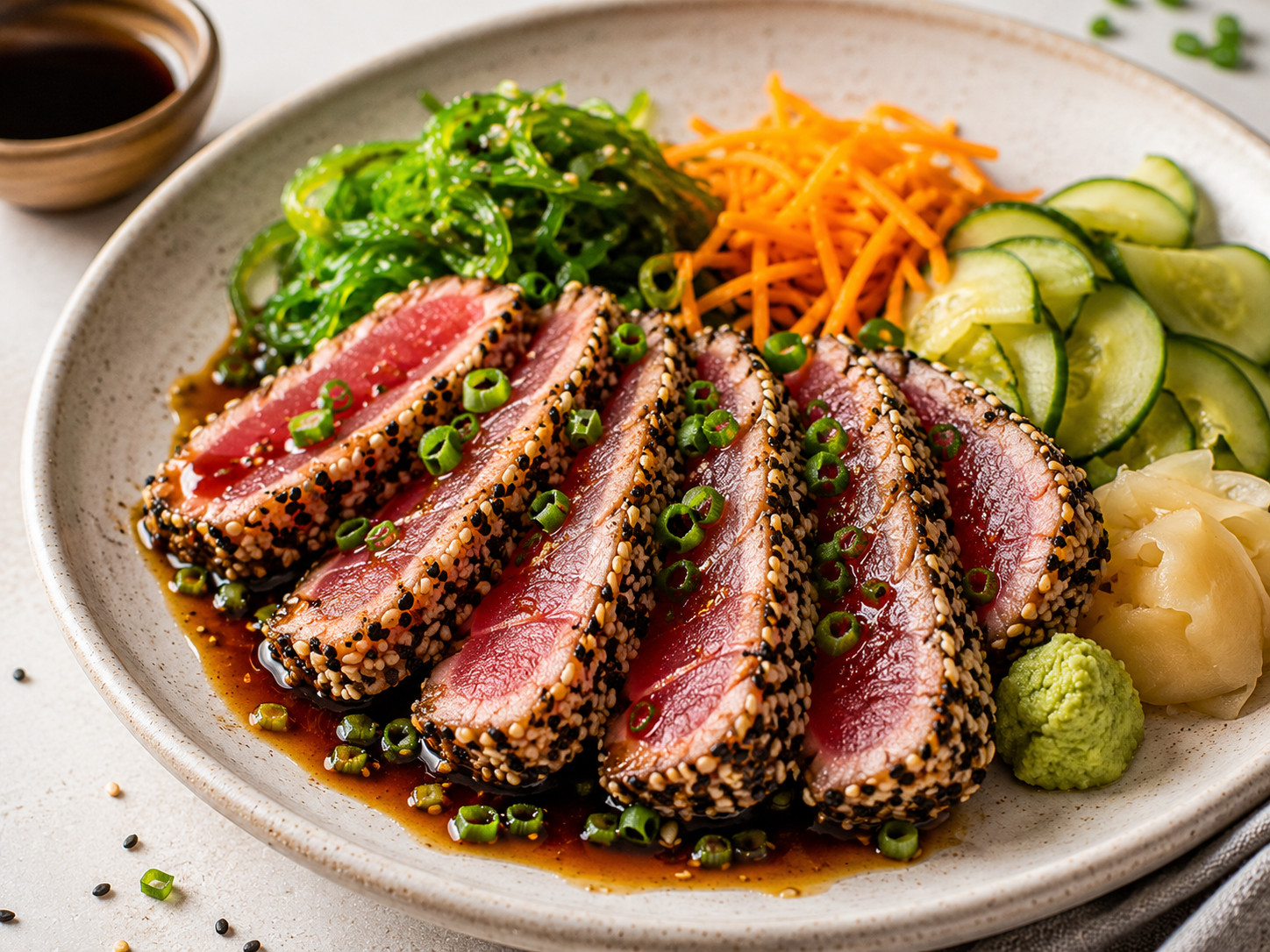 Photo of Seared Ahi Tuna with Soy-Ginger Glaze recipe