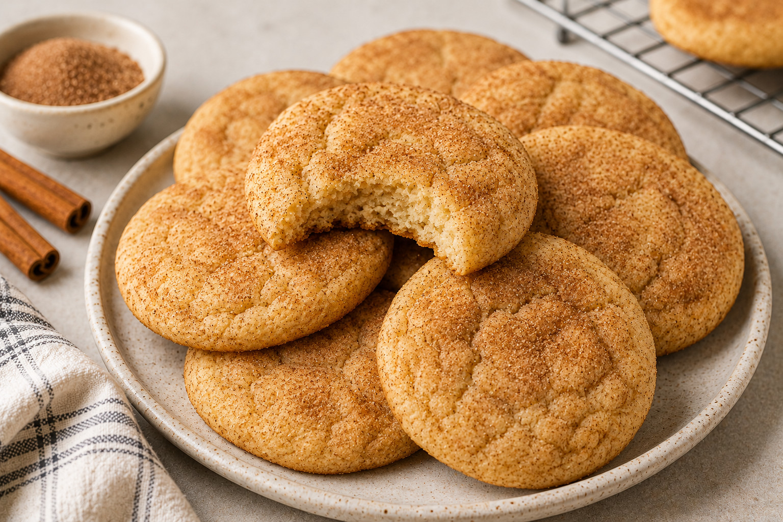 Photo of Soft & Chewy Snickerdoodle Cookies recipe