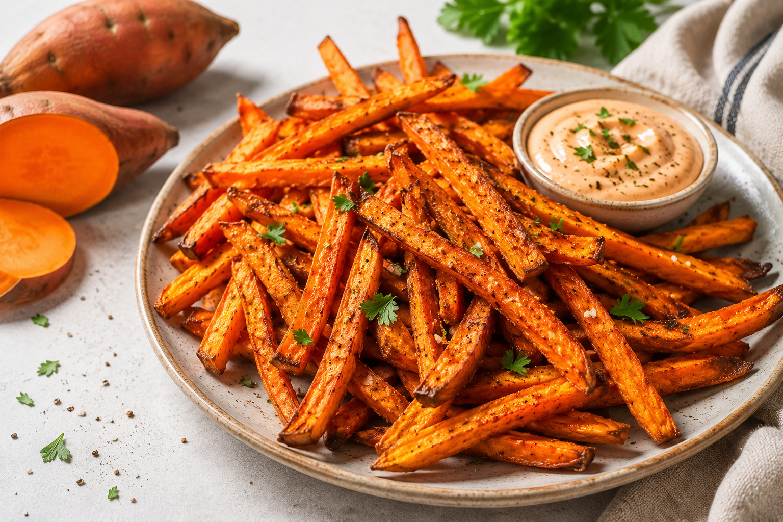Photo of Sweet Potato Fries Recipe — Extra-Crisp Oven &amp; Air Fryer recipe
