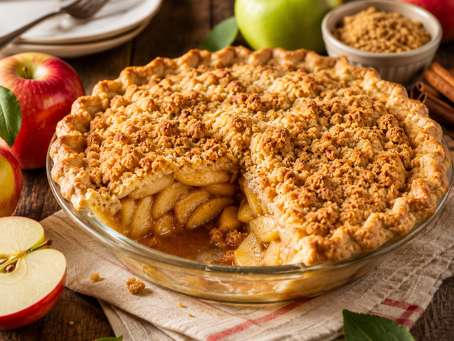 Photo of Golden Crumble Apple Pie recipe