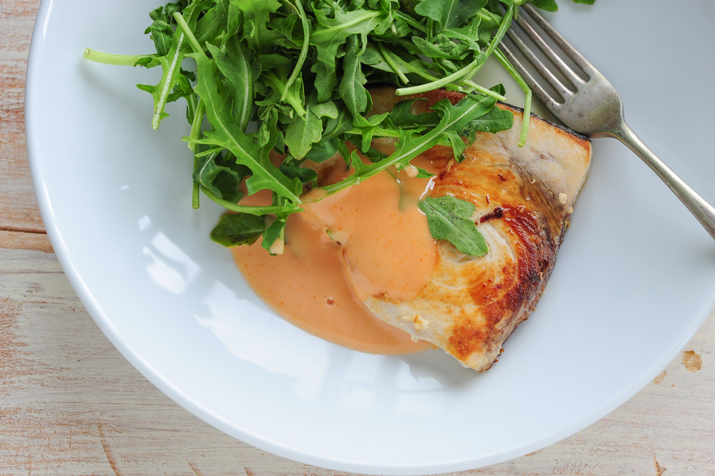 seared swordfish with 'brava' sauce-3